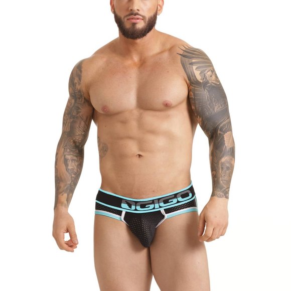 GIGO VERSATILE BLUE BRIEF JOCKSTRAP - Picture 2 of 8